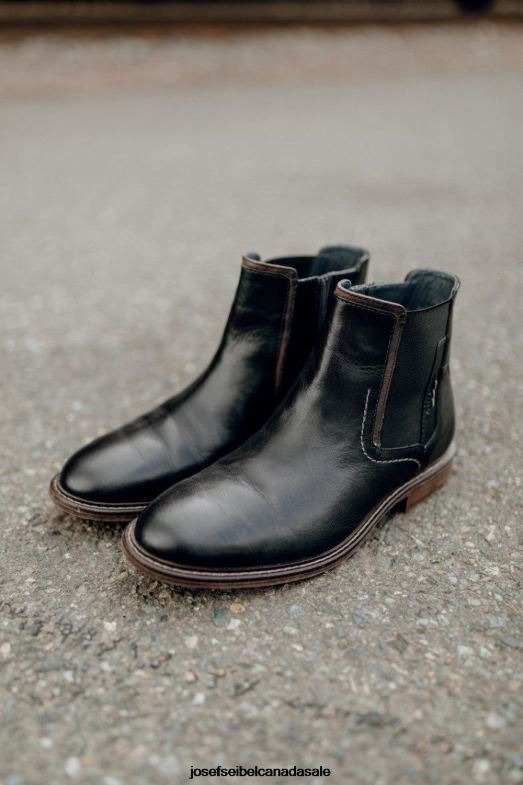 Men Josef Seibel Earl 08 BLACK Boots XP2NL351