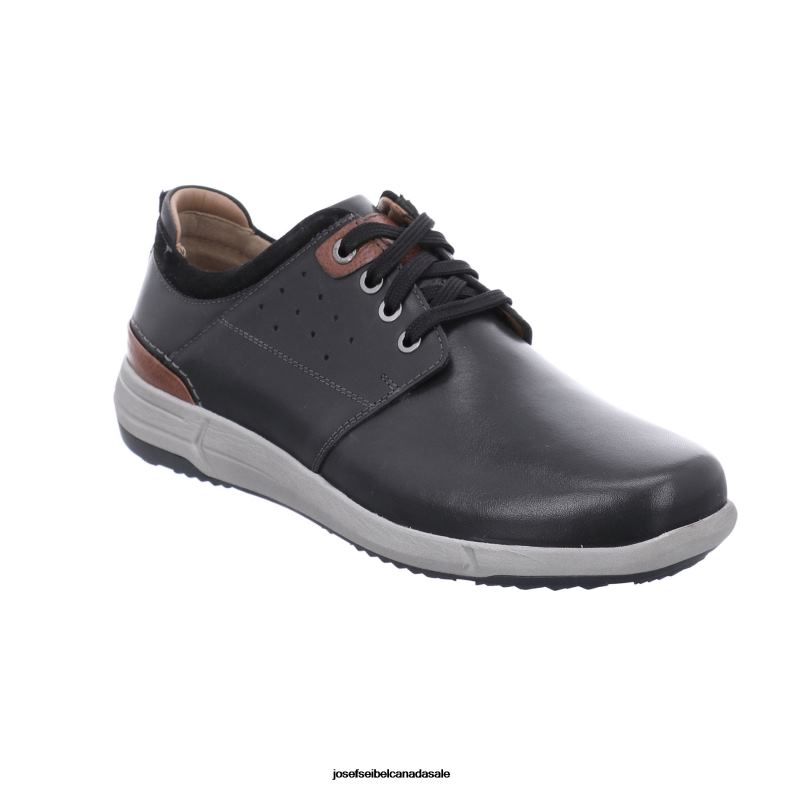 Men Josef Seibel Enrico 13 BLACK Gym Shoes XP2NL304