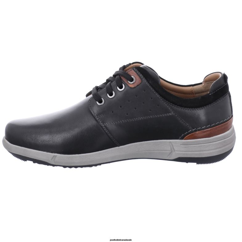 Men Josef Seibel Enrico 13 BLACK Gym Shoes XP2NL304