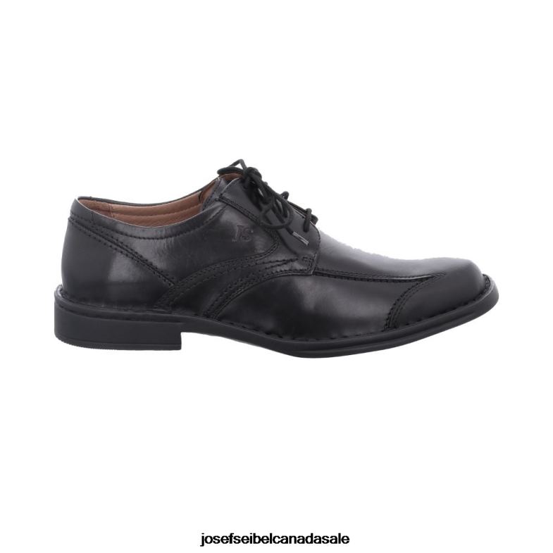 Men Josef Seibel Douglas 05 BLACK Lace-Up Shoes XP2NL314