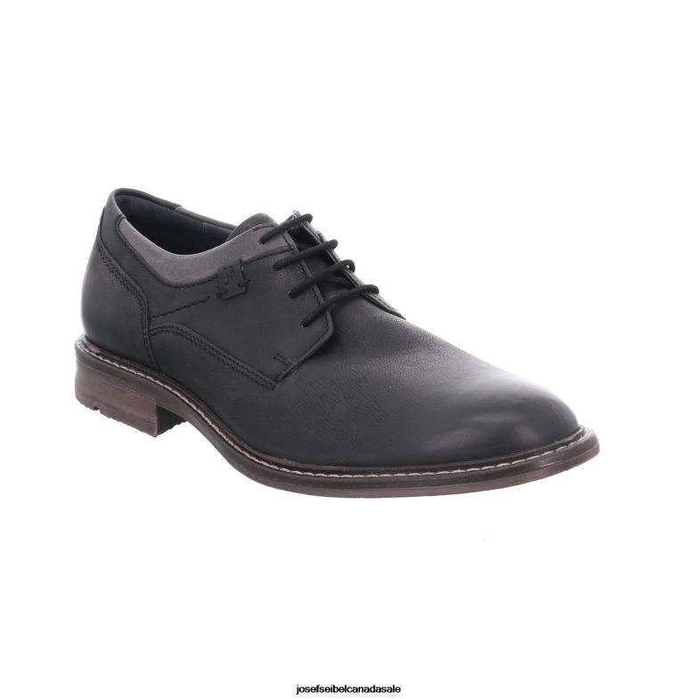 Men Josef Seibel Earl 05 BLACK Lace-Up Shoes XP2NL284