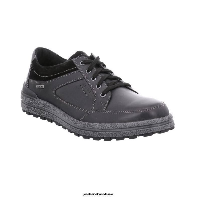 Men Josef Seibel Emil 58 BLACK Lace-Up Shoes XP2NL321
