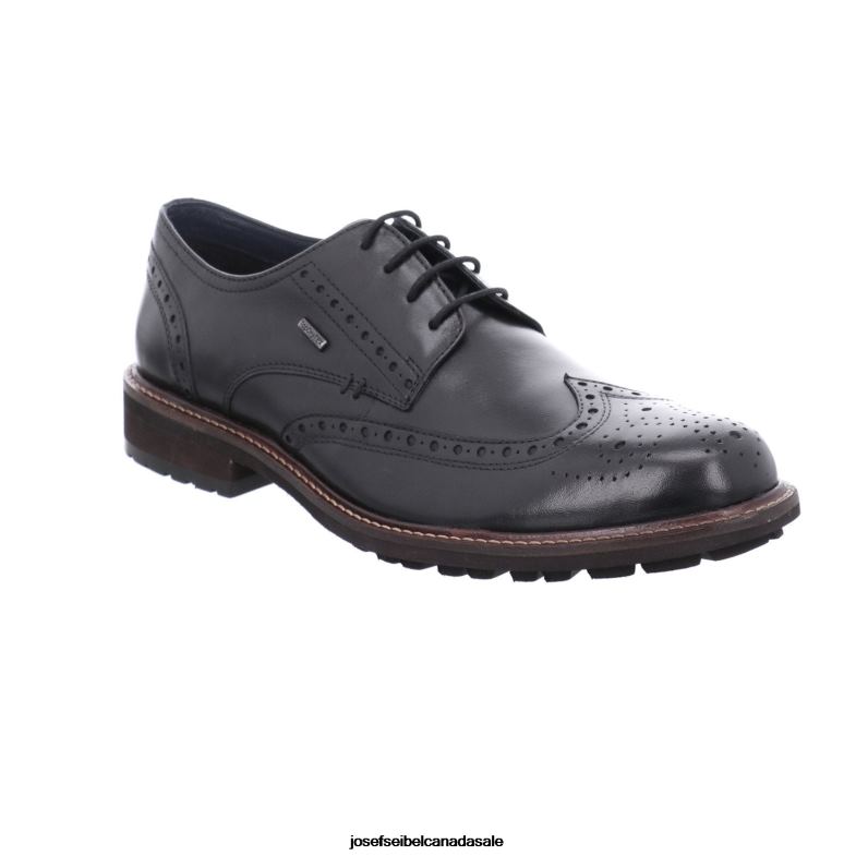 Men Josef Seibel Jasper 53 BLACK Lace-Up Shoes XP2NL324