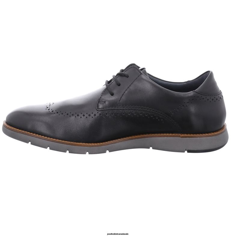 Men Josef Seibel Tyler 33 BLACK Lace-Up Shoes XP2NL282