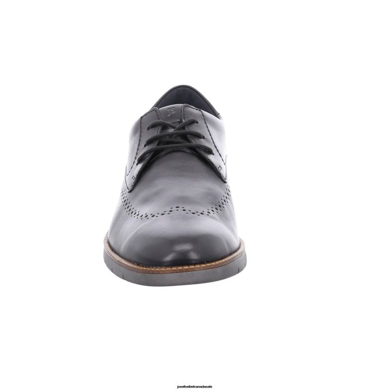 Men Josef Seibel Tyler 33 BLACK Lace-Up Shoes XP2NL282