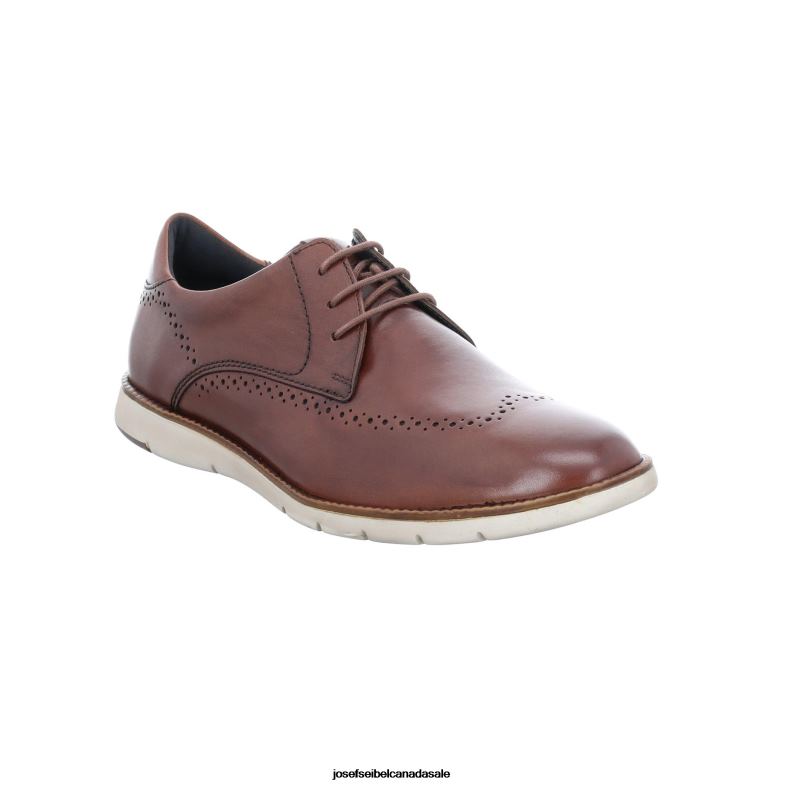 Men Josef Seibel Tyler 33 COGNAC Lace-Up Shoes XP2NL281