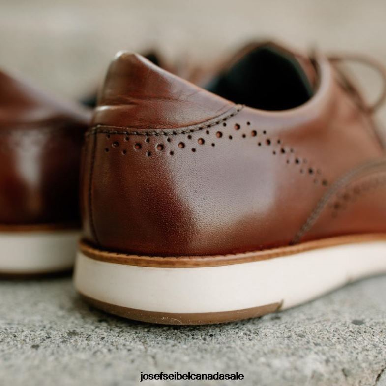 Men Josef Seibel Tyler 33 COGNAC Lace-Up Shoes XP2NL281