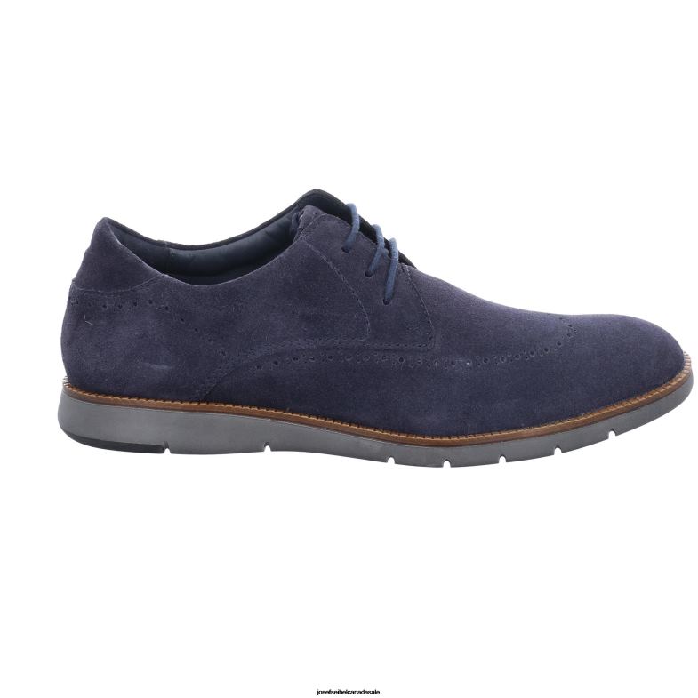 Men Josef Seibel Tyler 33 SUEDE GRAPHITE Lace-Up Shoes XP2NL337