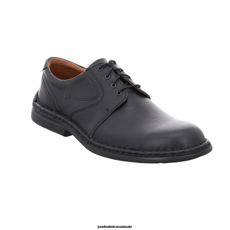 Men Josef Seibel Walt BLACK Lace-Up Shoes XP2NL290