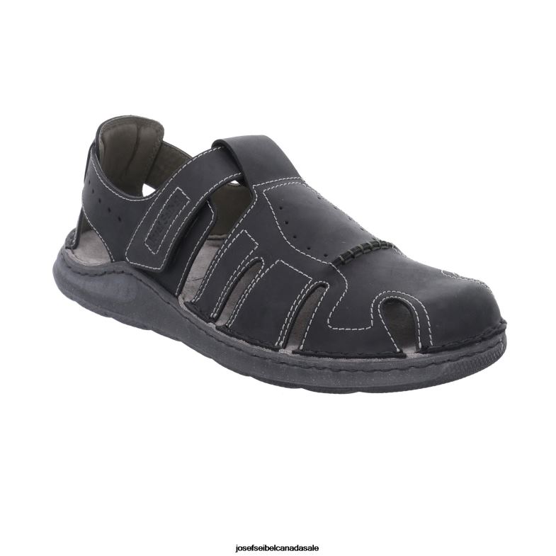 Men Josef Seibel Maverick 01 BLACK Sandals XP2NL341