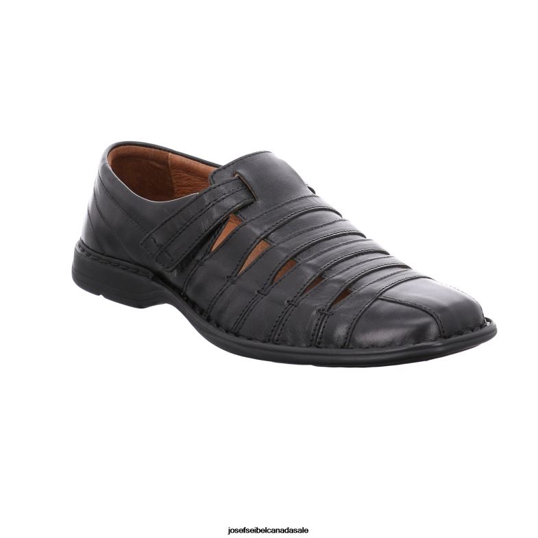 Men Josef Seibel Steven BLACK Slip-On Shoes XP2NL311