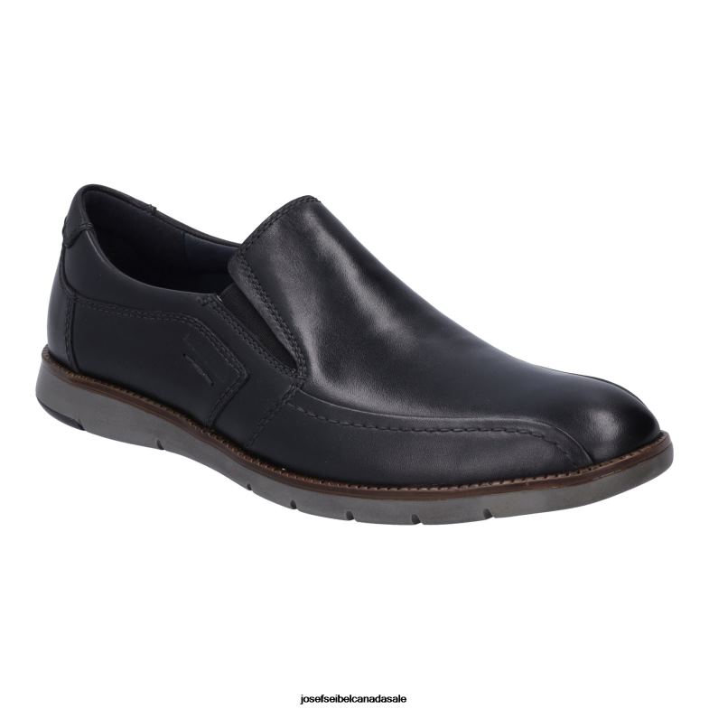 Men Josef Seibel Tyler 38 BLACK Slip-On Shoes XP2NL295