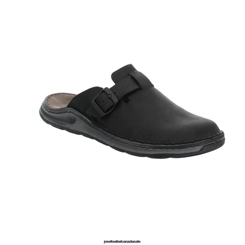 Men Josef Seibel Maverick 10 BLACK Slippers XP2NL317