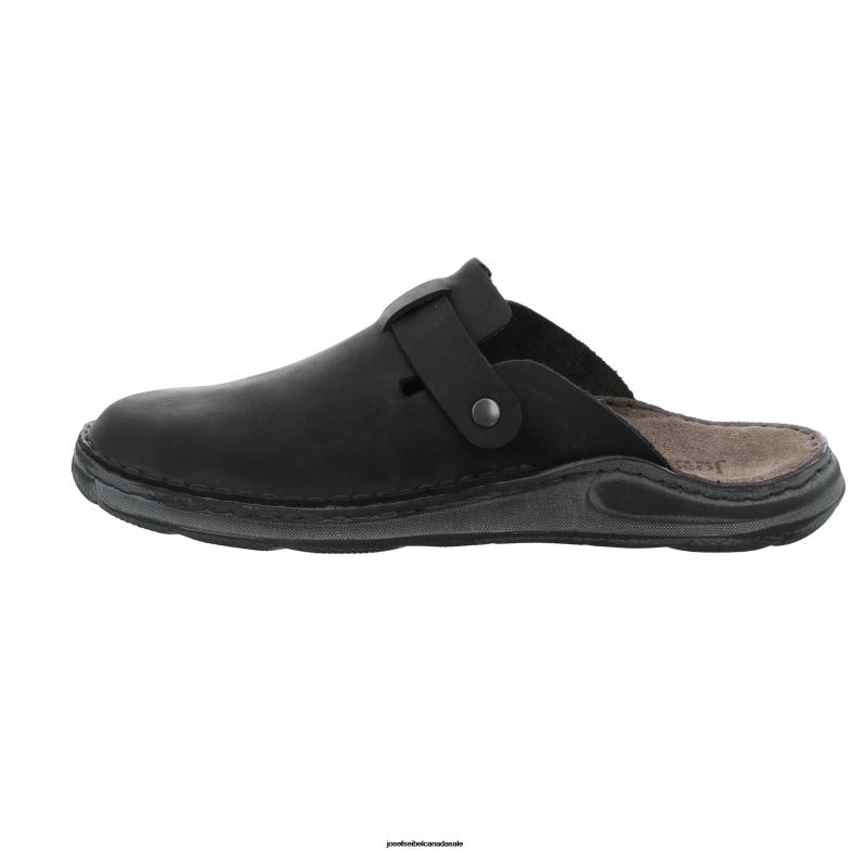 Men Josef Seibel Maverick 10 BLACK Slippers XP2NL317