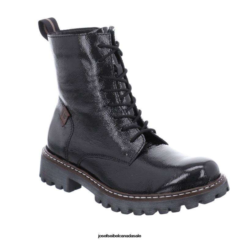Women Josef Seibel Marta 02 BLACK PATENT Boots XP2NL235