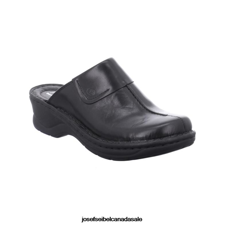Women Josef Seibel Carole BLACK Clogs XP2NL275
