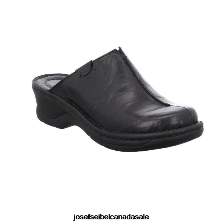 Women Josef Seibel Catalonia 54 BLACK Clogs XP2NL273