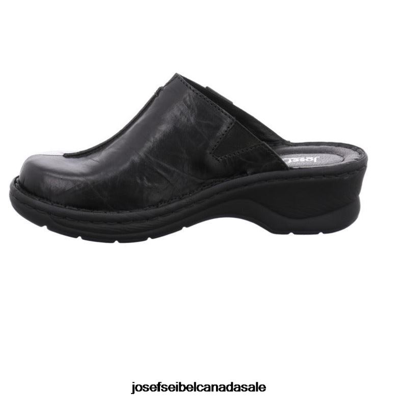Women Josef Seibel Catalonia 54 BLACK Clogs XP2NL273