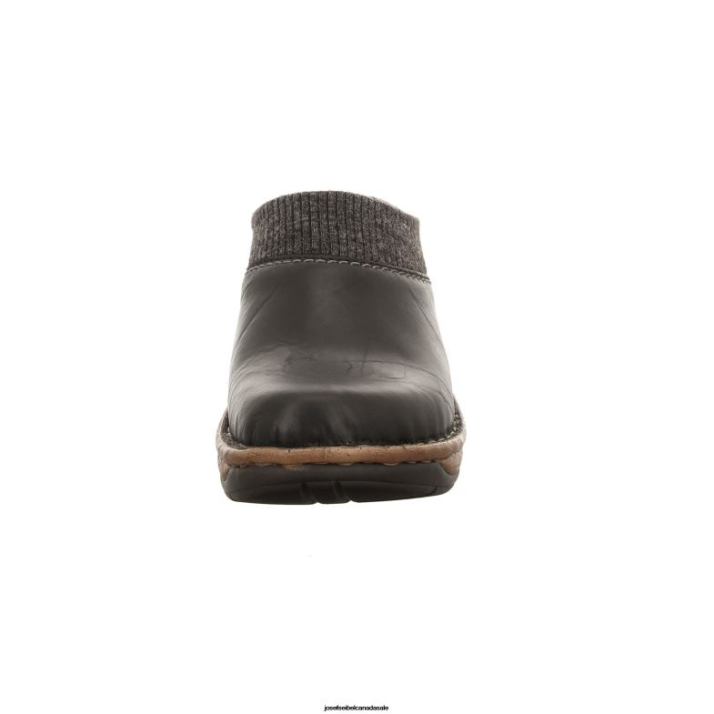 Women Josef Seibel Catalonia 69 BLACK Clogs XP2NL279