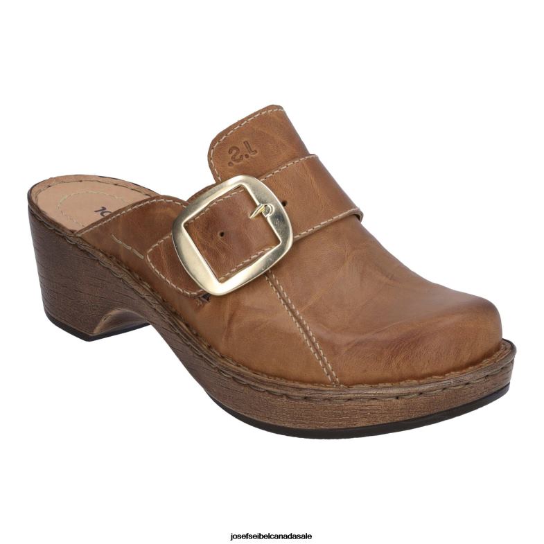 Women Josef Seibel Lily 10 CAMEL Clogs XP2NL271
