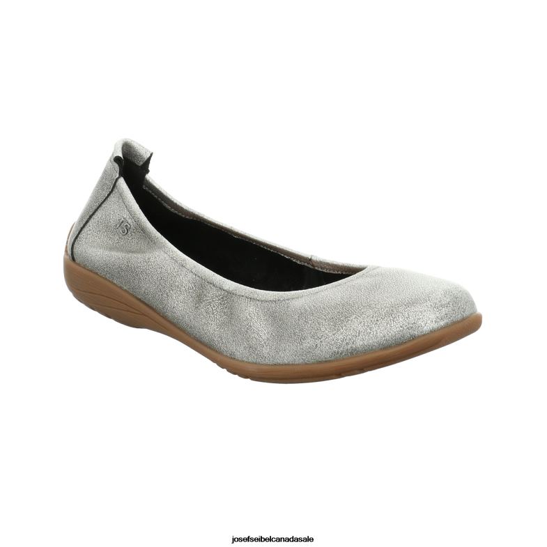 Women Josef Seibel Fenja 01 PLATIN Flats XP2NL158