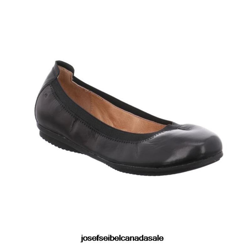 Women Josef Seibel Pippa 33 BLACK Flats XP2NL163