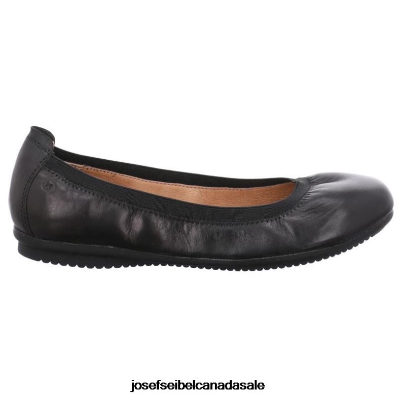 Women Josef Seibel Pippa 33 BLACK Flats XP2NL163