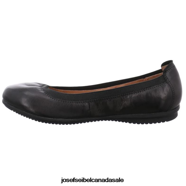 Women Josef Seibel Pippa 33 BLACK Flats XP2NL163