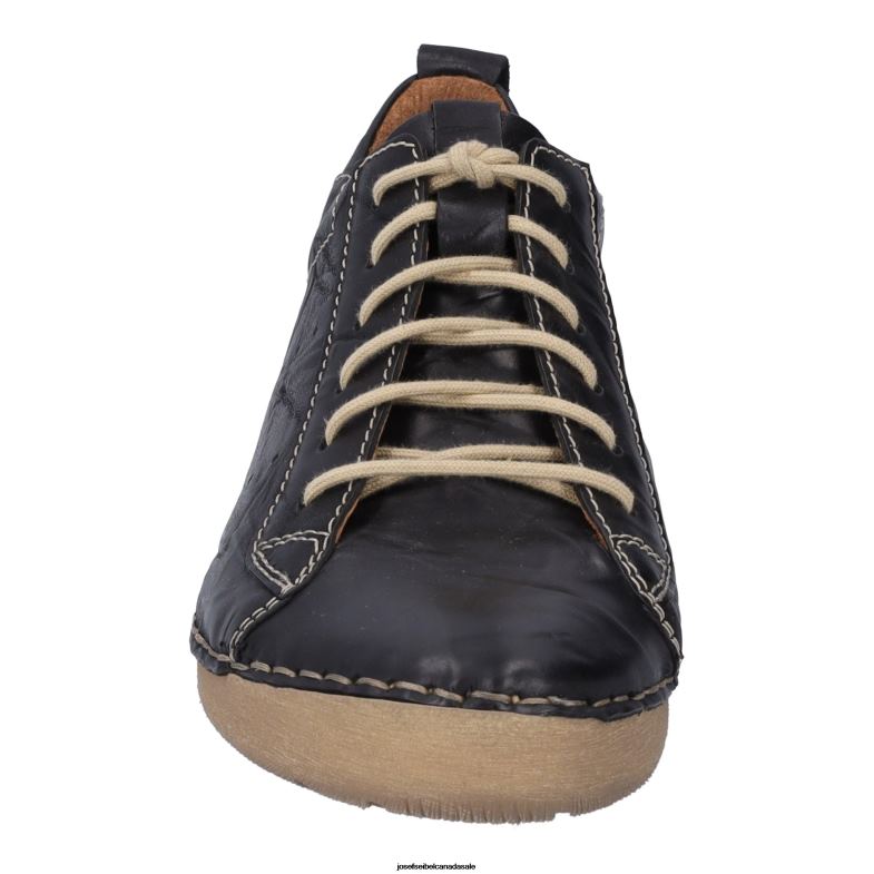 Women Josef Seibel Fergey 56 BLACK Lace-Up Shoes XP2NL27