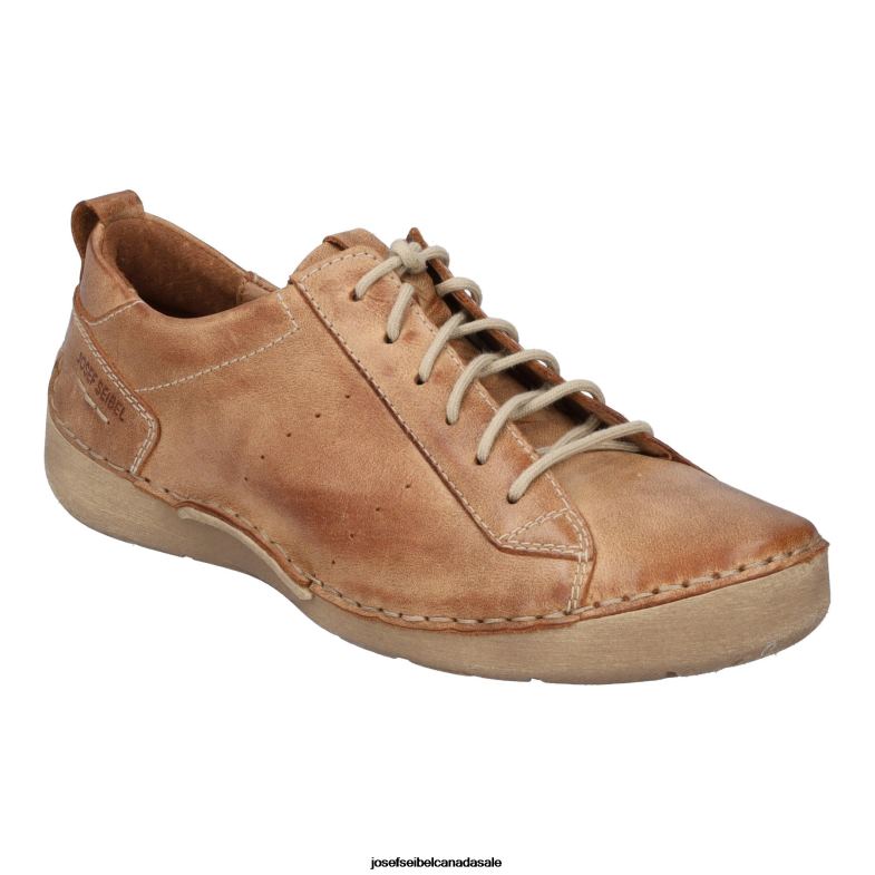 Women Josef Seibel Fergey 56 COGNAC Lace-Up Shoes XP2NL28
