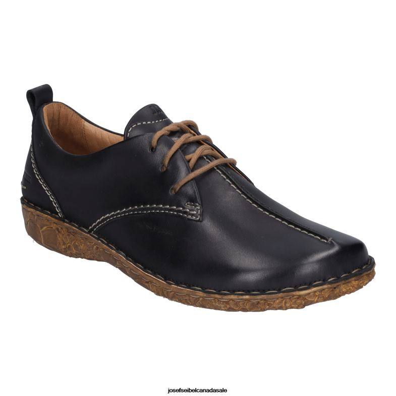 Women Josef Seibel Rosalie 50 BLACK Lace-Up Shoes XP2NL168