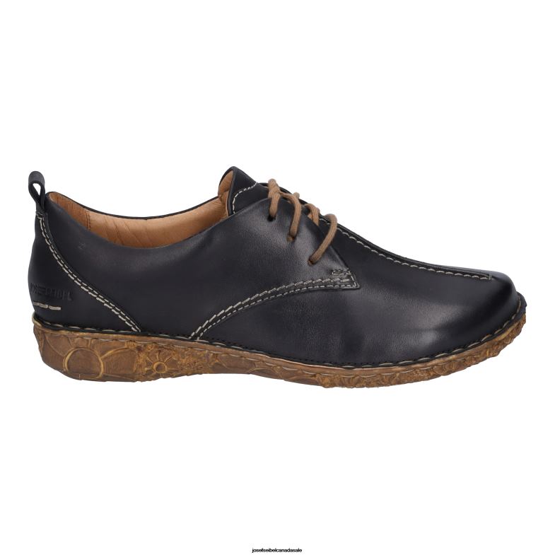Women Josef Seibel Rosalie 50 BLACK Lace-Up Shoes XP2NL168