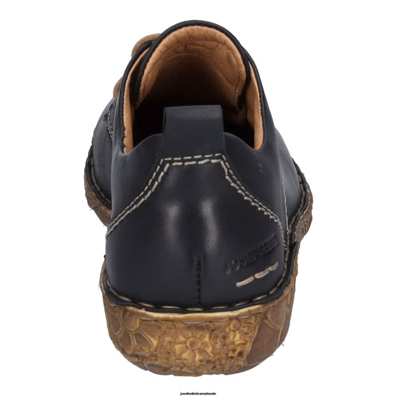 Women Josef Seibel Rosalie 50 BLACK Lace-Up Shoes XP2NL168