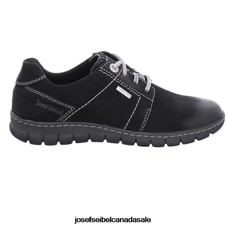 Women Josef Seibel Steffi 59 BLACK Lace-Up Shoes XP2NL33