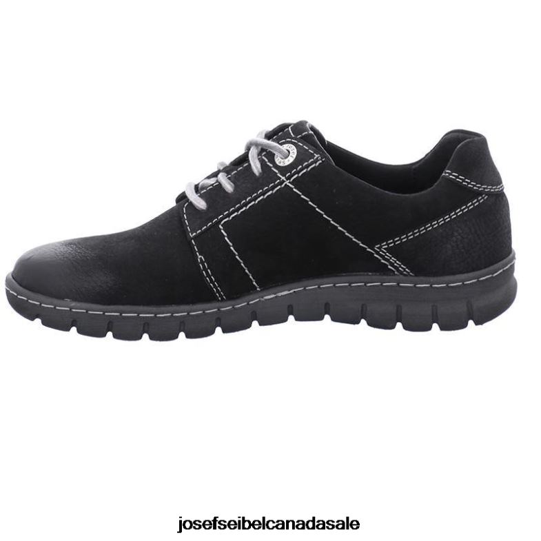 Women Josef Seibel Steffi 59 BLACK Lace-Up Shoes XP2NL33