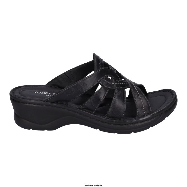 Women Josef Seibel Catalonia 01 BLACK Sandals XP2NL99