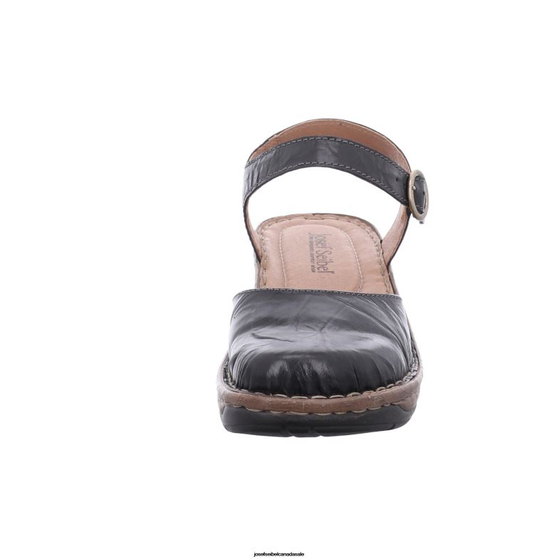 Women Josef Seibel Catalonia 61 BLACK Sandals XP2NL109