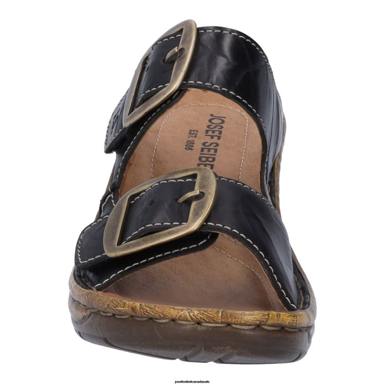 Women Josef Seibel Catalonia 76 BLACK Sandals XP2NL93