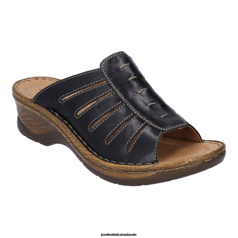 Women Josef Seibel Catalonia 77 BLACK Sandals XP2NL81