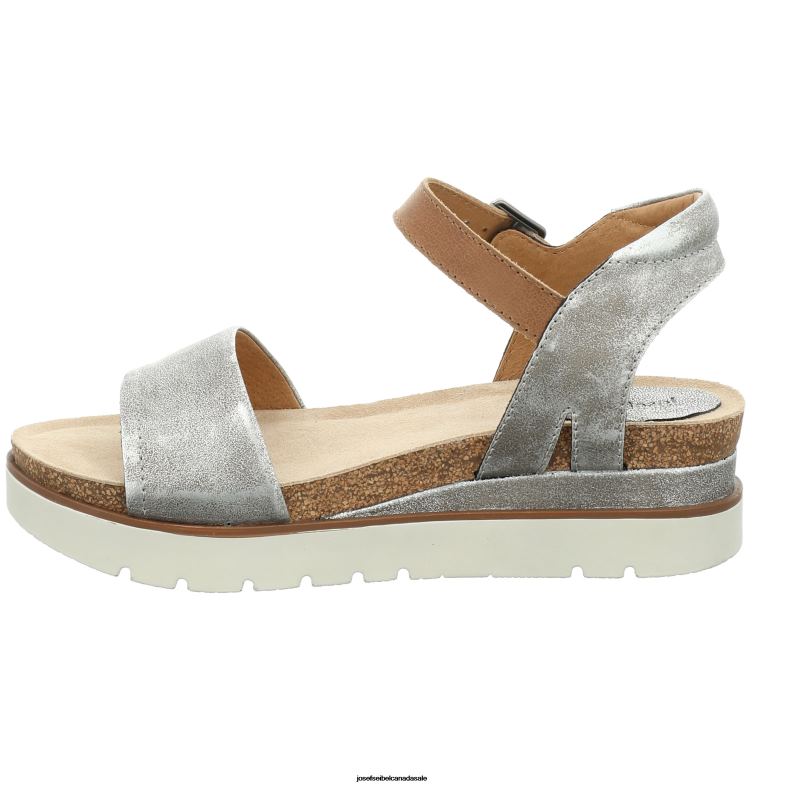 Women Josef Seibel Clea 01 PLATIN Sandals XP2NL116