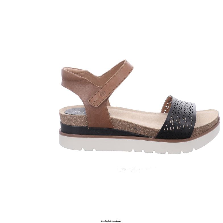 Women Josef Seibel Clea 09 BLACK Sandals XP2NL130