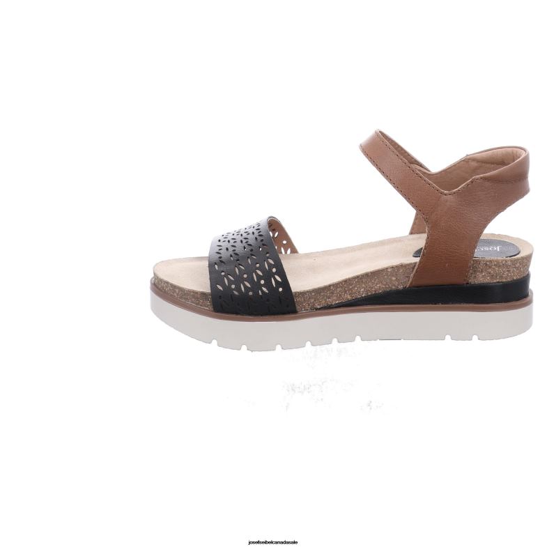 Women Josef Seibel Clea 09 BLACK Sandals XP2NL130