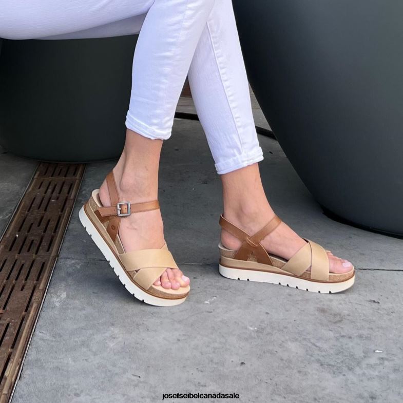 Women Josef Seibel Clea 10 CREME Sandals XP2NL128