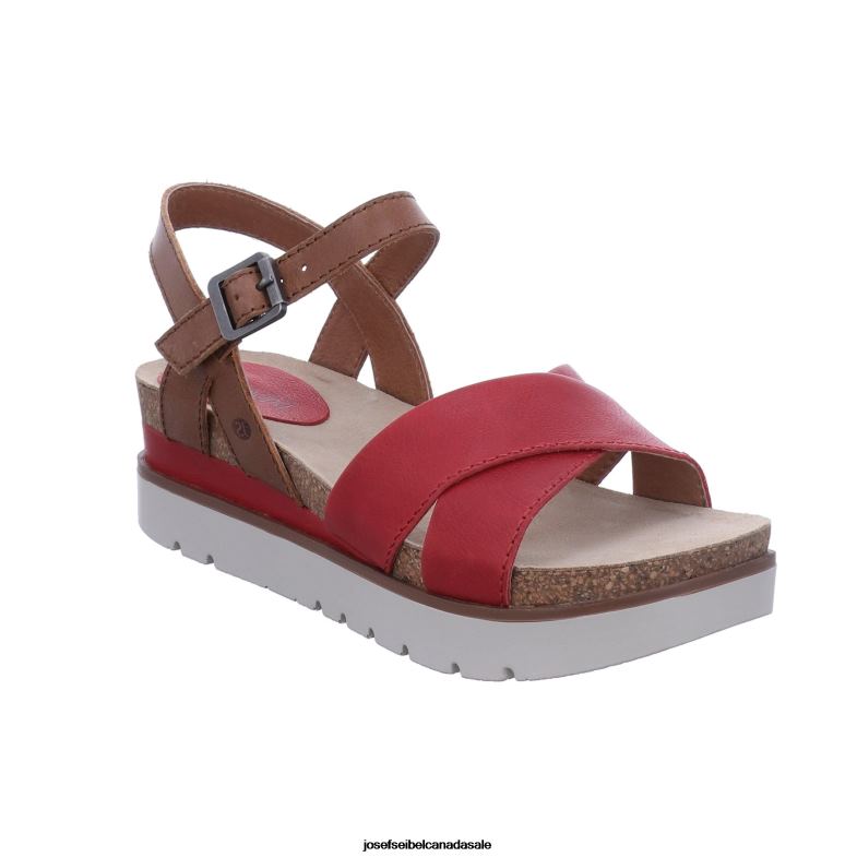 Women Josef Seibel Clea 10 RED Sandals XP2NL123