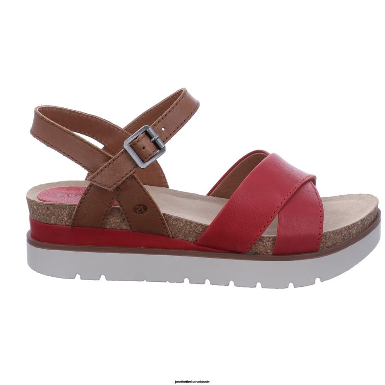 Women Josef Seibel Clea 10 RED Sandals XP2NL123