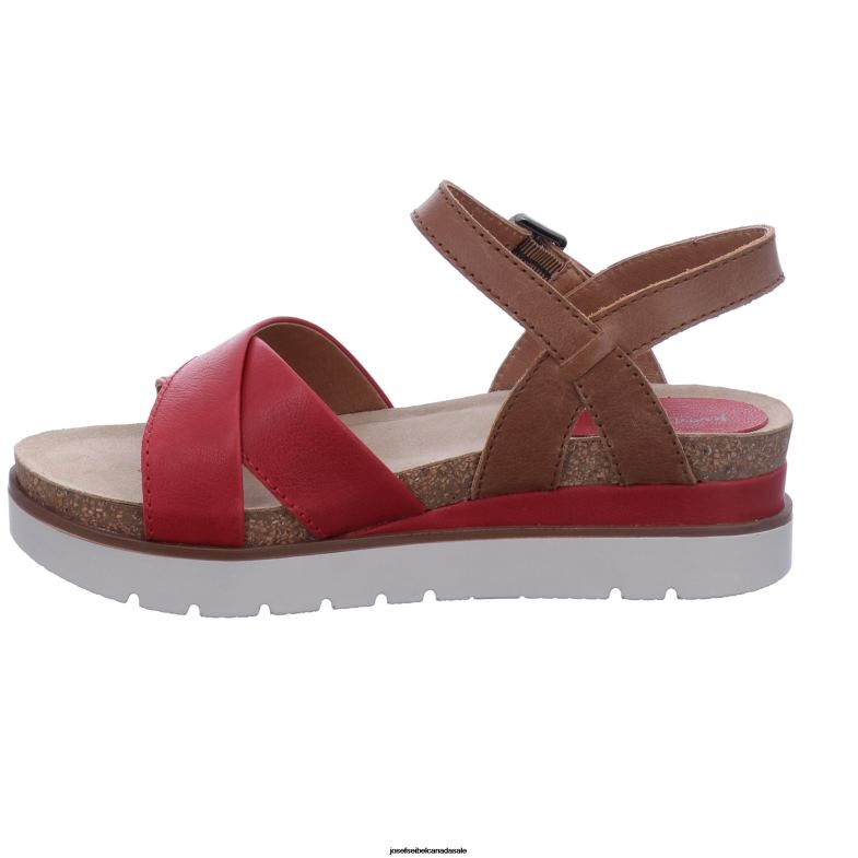 Women Josef Seibel Clea 10 RED Sandals XP2NL123