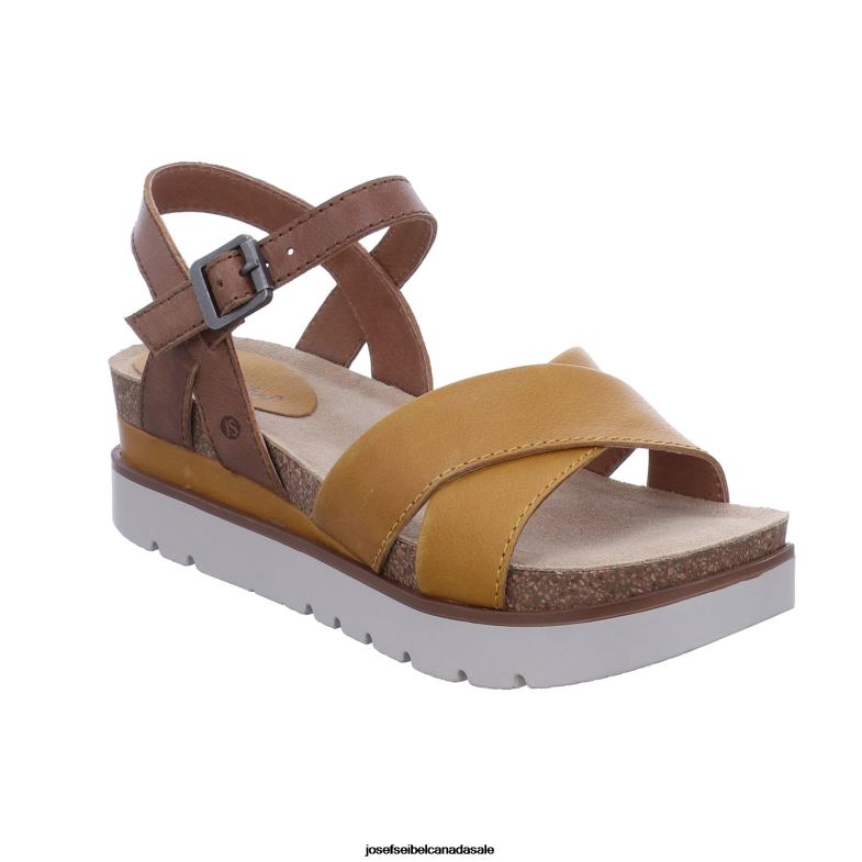 Women Josef Seibel Clea 10 YELLOW Sandals XP2NL124