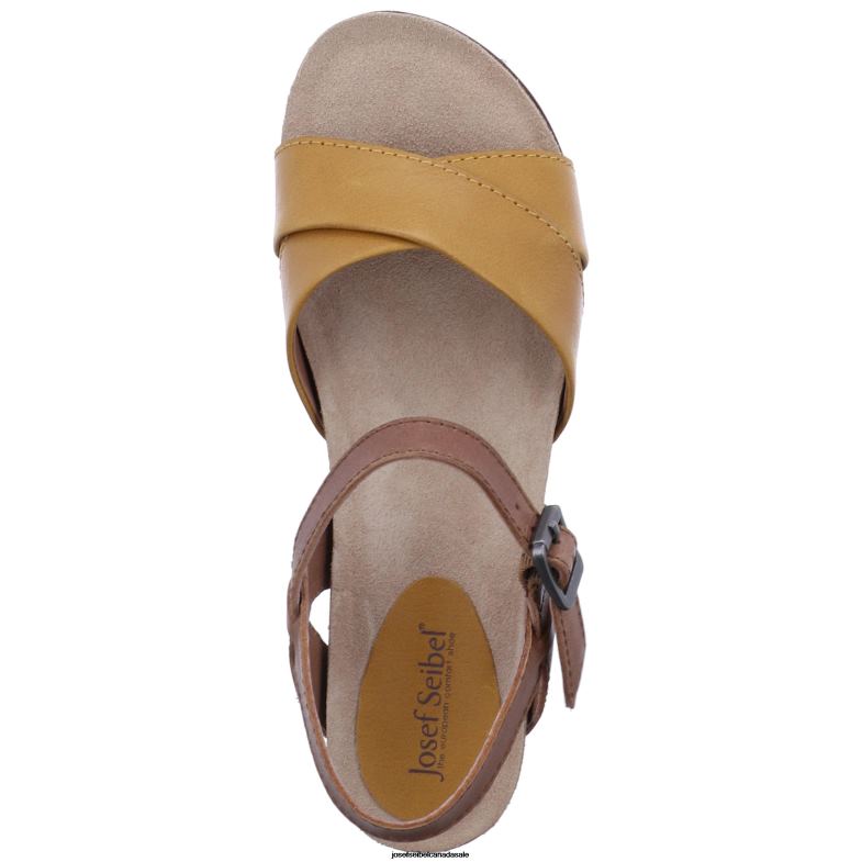 Women Josef Seibel Clea 10 YELLOW Sandals XP2NL124