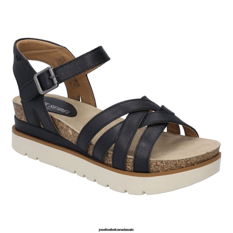Women Josef Seibel Clea 14 BLACK Sandals XP2NL97