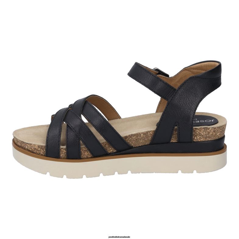Women Josef Seibel Clea 14 BLACK Sandals XP2NL97